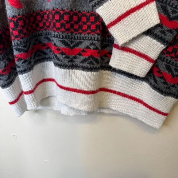 Mossimo | Thick Knit Fair Isle Reindeer Chunky Ugly Christmas Sweater - Picture 6 of 9